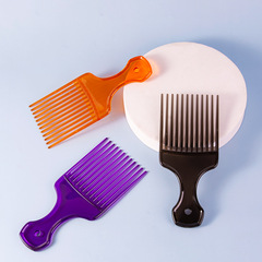 ヘアサロンの美容櫛の形のフォークは髪を選んで櫛を作って、油の頭の大きいバックの飛行機の頭の形のフォークを作って、美化粧のツールを櫛にします。