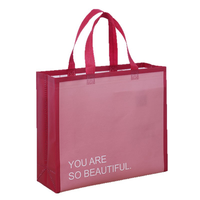 Tienda de ropa no tejida de alta calidad bolsas de mano chaqueta de plumón de gran tamaño ropa de mujer bolsa de compras regalo personalizada