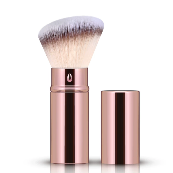Rose gold retractable brush-three-color hair white peak bevel 8.8*2.3cm