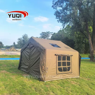 Car Rear Inflatable Tent Military Green 9 ㎡ 3-5 People Rainproof Fully Automatic Camping Overnight Module Quick-Open Camping Tent. (Avtomobil dam çadırları) - 250360230cm-green-or-sand-color-5-8-people