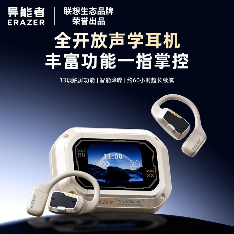 Power XP6 Bluetooth Headset Wireless Ear-hanging E-sports Game 2025 New ENC Smart Noise Reduction Headset