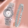 Foreign trade explosion fashion Roman pattern diamond ladies watches female watches quartz watch bracelet female watch manufacturer spot