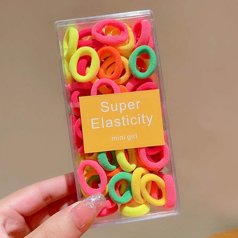 Banda de goma para niños cabeza de corbata femenina chica de alto aspecto no duele el pelo trenza de bebé cabeza cuerda chica Cola de Caballo banda de goma anillo de goma