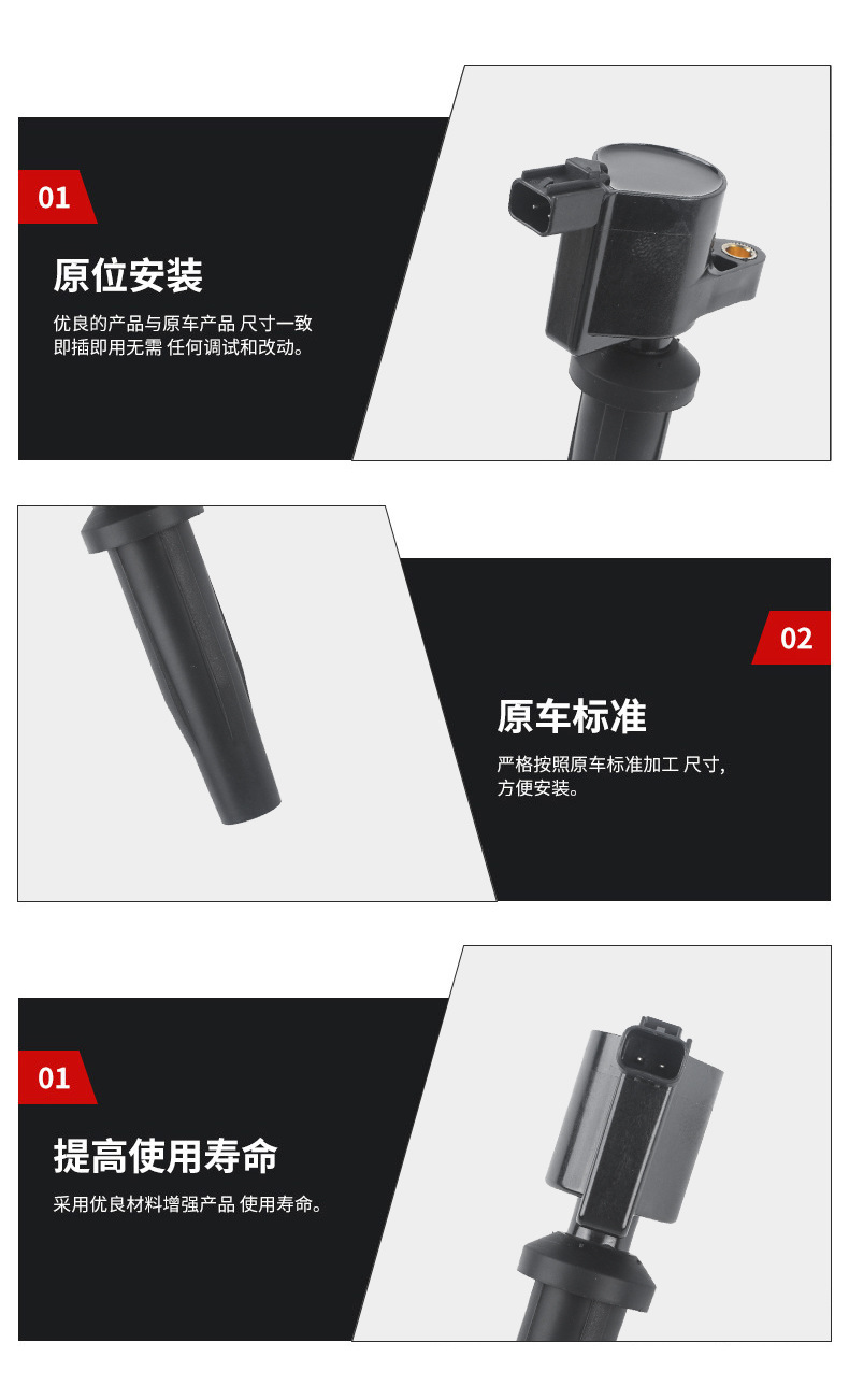 Ignition coil 4M5G12A366BC 4M5E12A366AA 4M5Z12029BC is suitable for Ford Lincoln