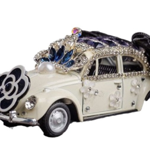 Camellia bowknot modelo de coche bola de perforación decoración de coche decoración de coche rojo neto suministros de coche para niñas cojín peludo