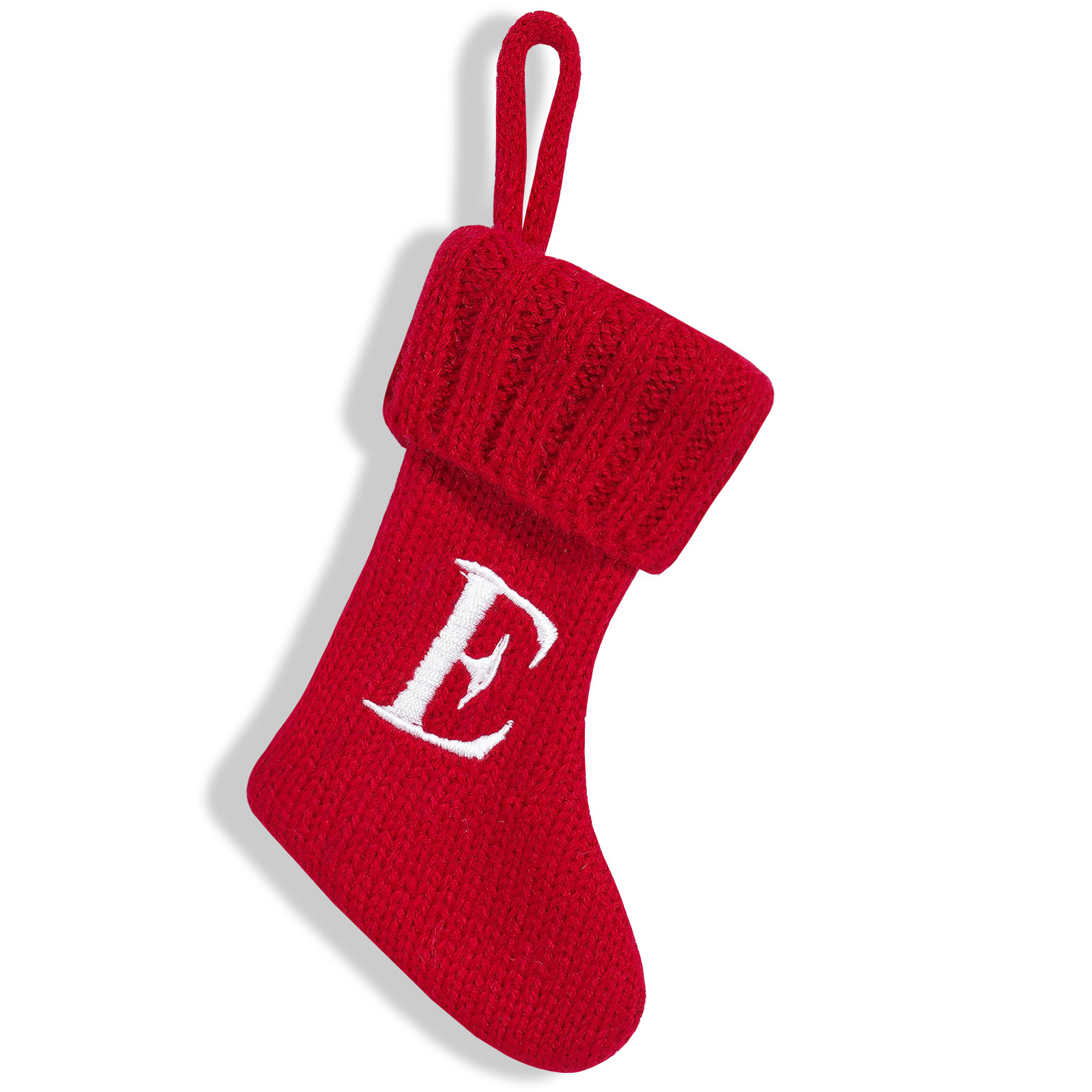 Navidad transfronteriza letras pequeñas calcetines de Navidad lindas huellas de pies cuchillos y tenedores cubiertas creativas de colgantes de árbol de Navidad bolsas de dulces