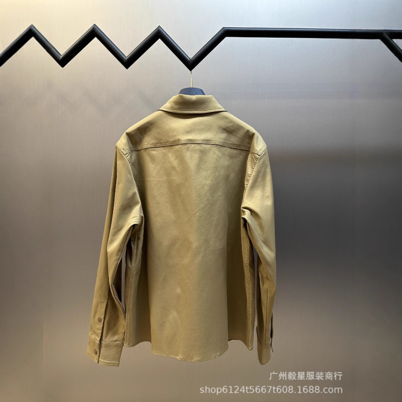 25早秋高版本M家标识拉链衬衫式夹克宽松个性时尚男女拉链外套|undefined