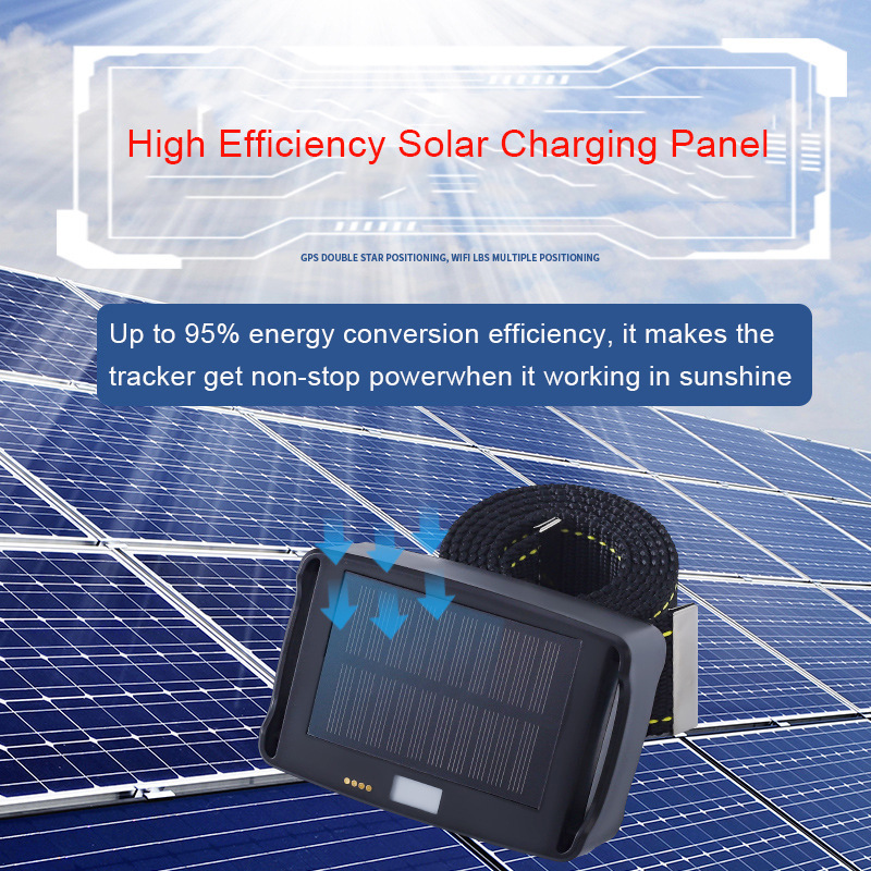 4G locator, solar-powered tracker, GPS for herding cattle, sheep, and horses, waterproof tracker, anti-loss device, and Beidou satellite positioning