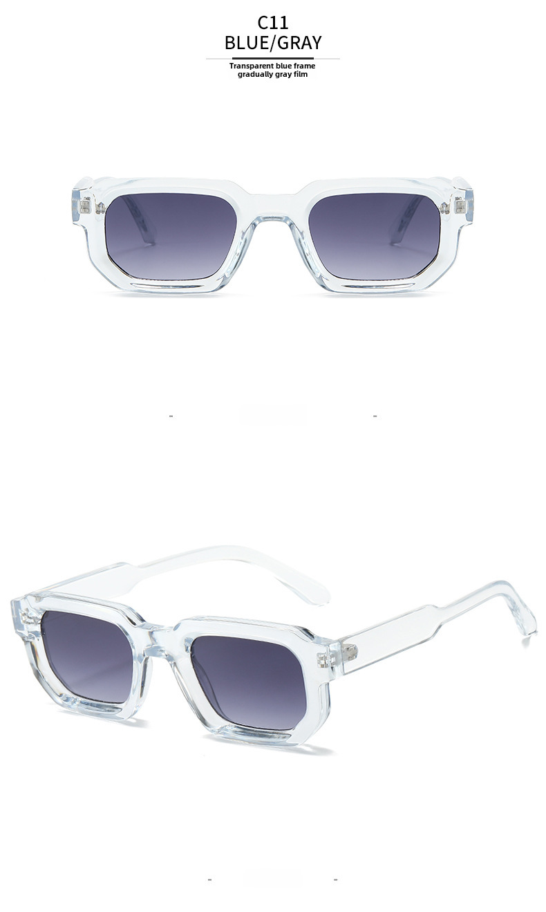 2023 cross-border box Sunglasses European and American vintage square thick small frame fashion Sunglasses female Sunglasses_voghion.com
