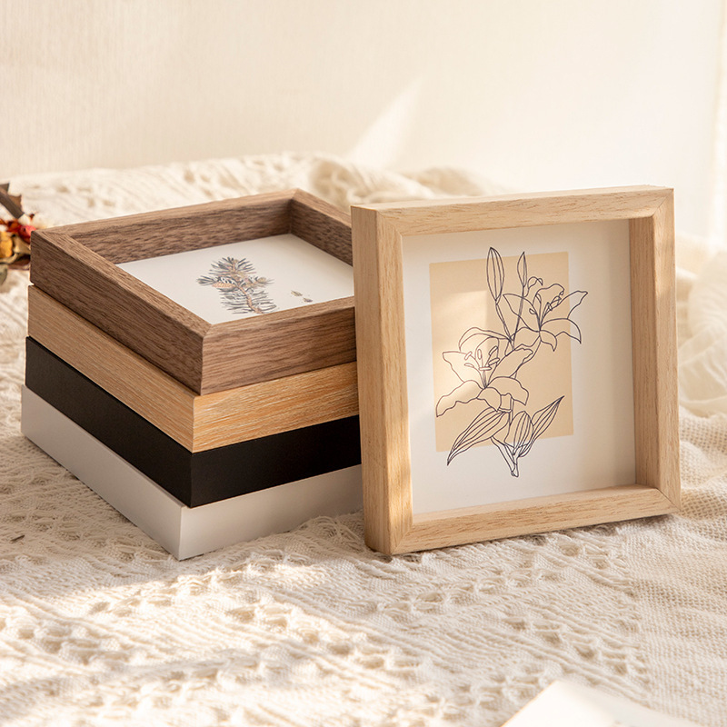 Photo frame made of photo frame 6-inch 7-inch 8-inch A4 wall-mounted simple square photo frame decoration