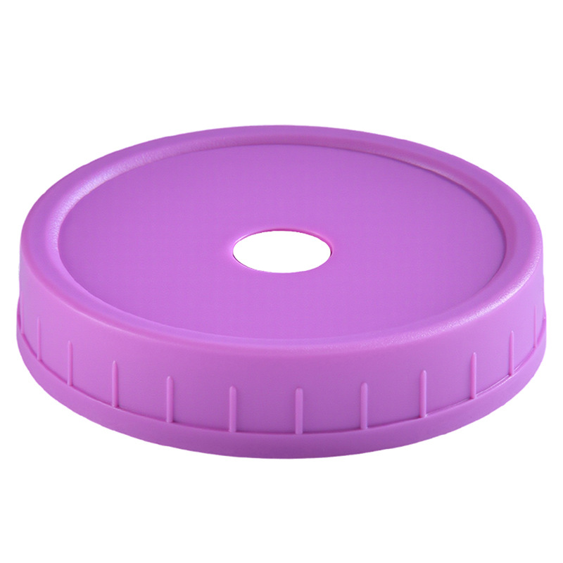 Amazon PP plástico con agujeros Mason cubierta color 70mm calibre 86mm boca ancha mango taza Mason cubierta de paja image 12