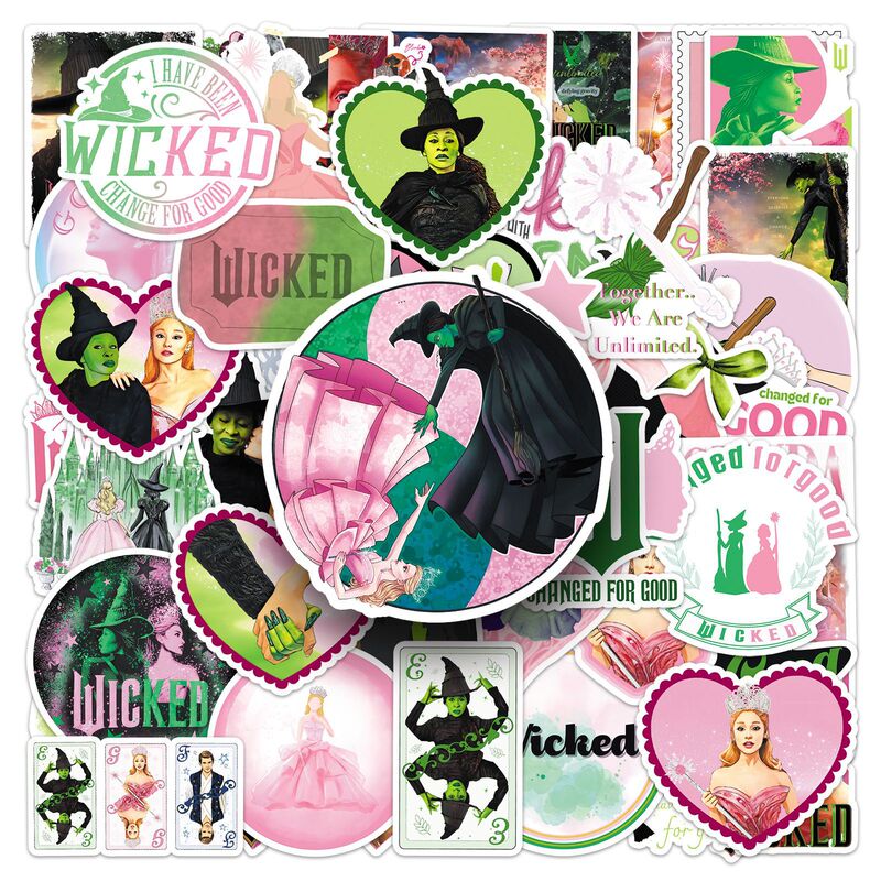 50 Magic Wicked Wicked Graffiti Stickers Personalized Cross Border Movie Decorative Phone Case Luggage Stickers