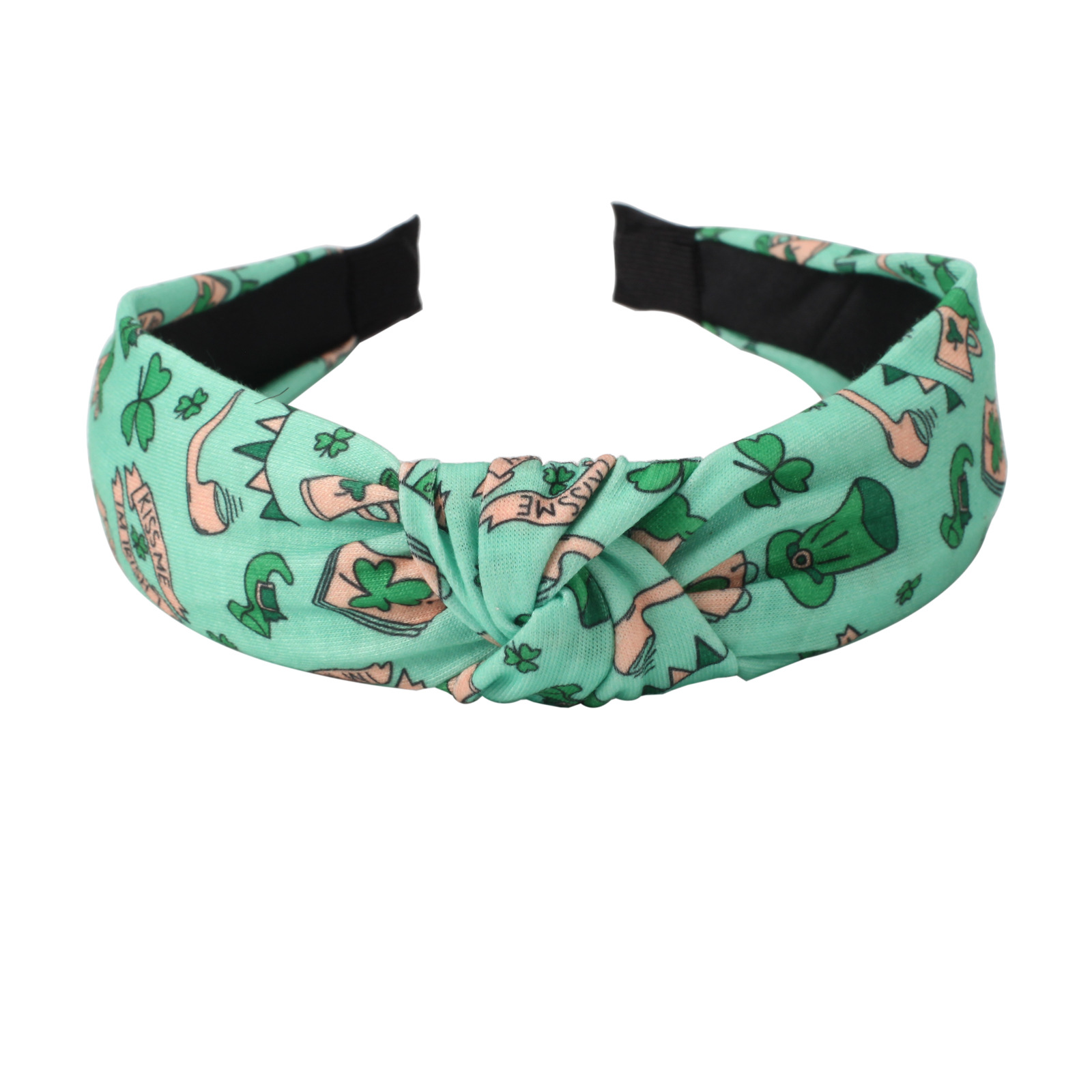 134g Weight Hair Band Hair Accessories Type 1 Piece Quantity Party, Festival Occasion St. Patrick Festival Shamrock Pattern All Seasons Season Women's Gender Classic Style Style Green Color Classic Style Women's Shamrock Cloth Hair Band 18