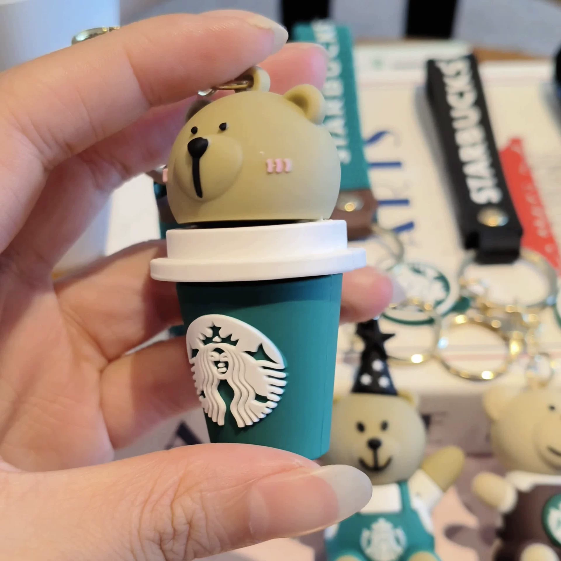 Звезды Starbucks, креативный милый брелок для ключей, изысканные автомобильные ключи, для любимого, подарок на день рождения
