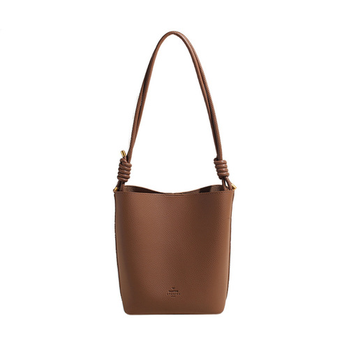 Cross-border autumn and winter retro large-capacity bag for women 2024 new fashion shoulder bag high-end tote bucket bag