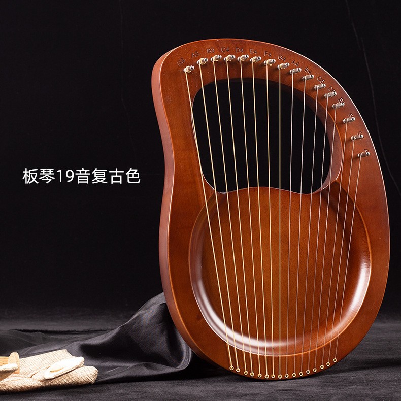 19-String lyre piano portátil 16-String small HARP principiante auto-Estudio 10-String lyre piano lyre instrumento musical