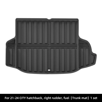 Trunk Mat — Trunk Mat Seat Back Cushion - 21-24-honda-fengfan-city-sedan-right-hand-drive-trunk-mat-fuel-black