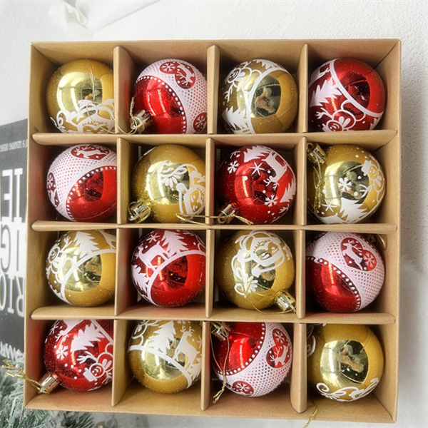 2023 popular BOLA DE Navidad árbol de Navidad decoraciones decorativas bola colorida superficie brillante vacaciones decoración de la boda suministros al por mayor