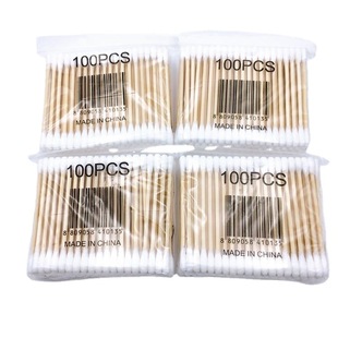Double-headed bag makeup remover beauty cleaning cotton swab disposable sanitary cotton swab makeup stick 2 yuan department store wholesale