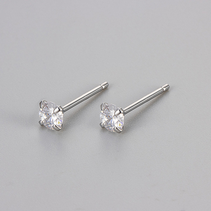 Men's Titanium Stud And Small Hoop Earring Set For Daily Wear_voghion.com