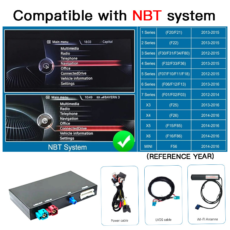 Suitable for Bmw Wireless Carplay Decoder, Huawei Hicar Box, Bmw Supports the Addition of Reversing Camera