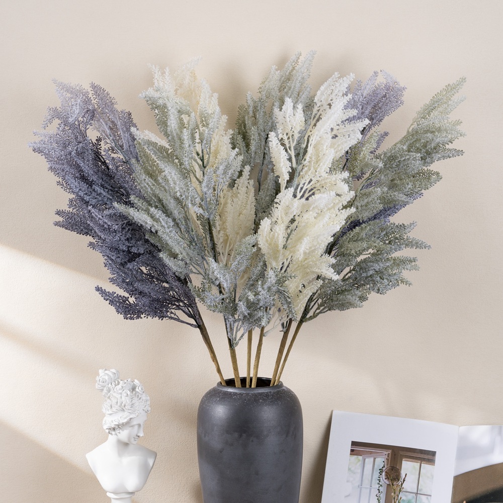 悠梨鼠尾草仿真花家居裝飾婚慶手捧花INS玫瑰花牆假花MW09111