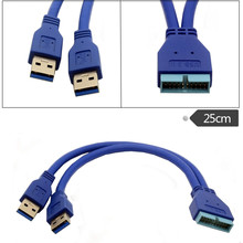 USB3.0������2AM-20P�����D�Ӿ�����Uչ20P�ӿ�0.25��