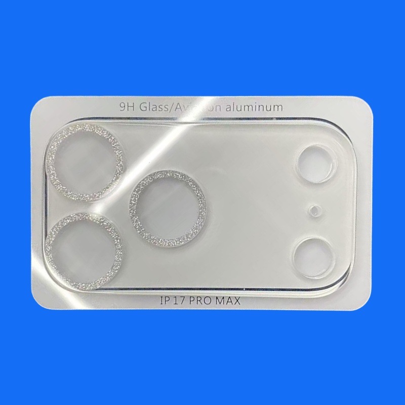 适用iPhone17Promax摄像头全包保护玻璃星空闪粉一体苹果16镜头膜|undefined