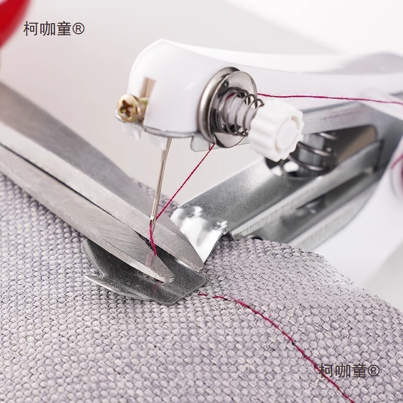 便携式手动迷你微型缝纫机家用手持简易缝衣服袖珍小型裁奕麦太保