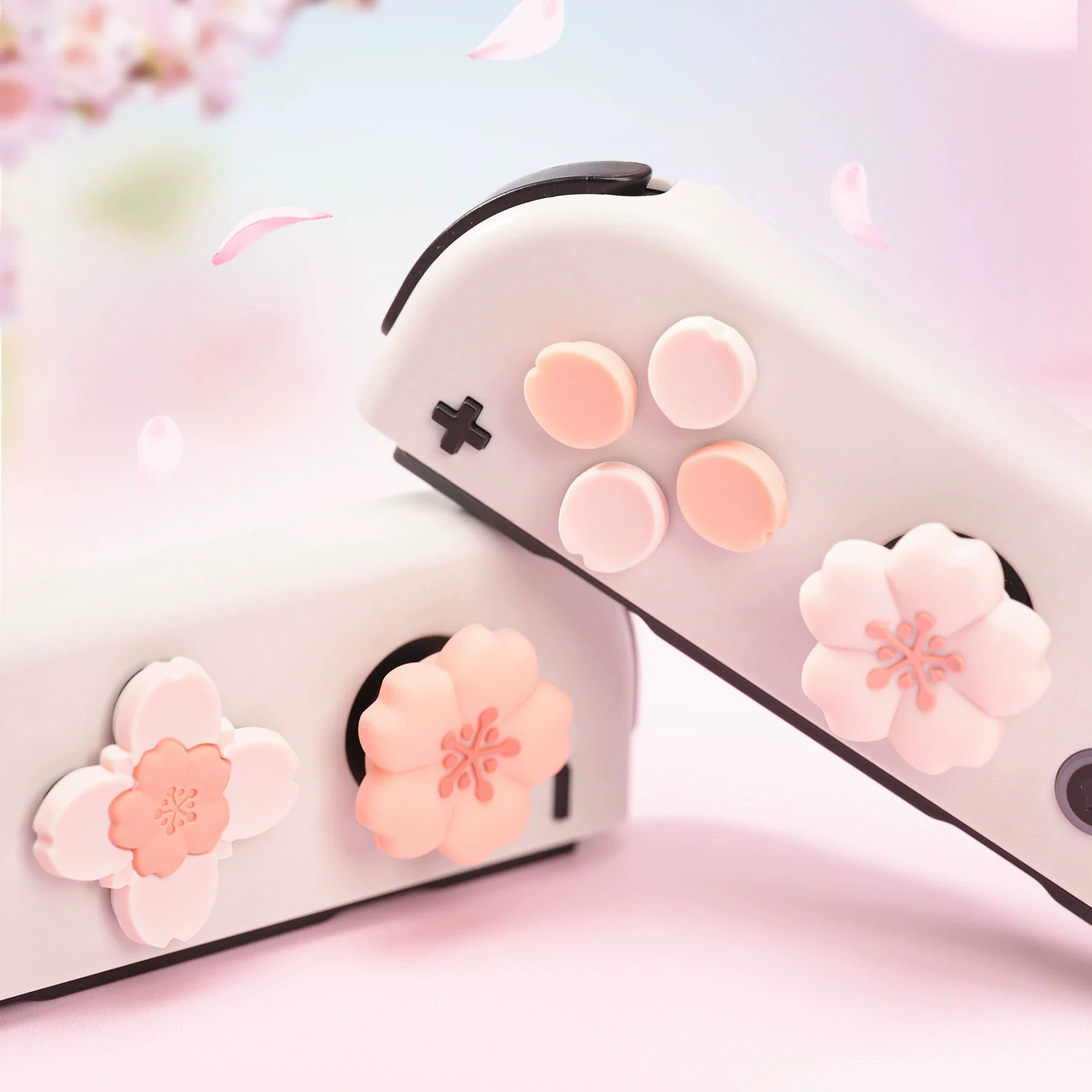 Я очень хочу набор наклеек для Nintendo Switch OLED с логотипами NS, цветок вишни, крышки ручки, аксессуары к игровой консоли