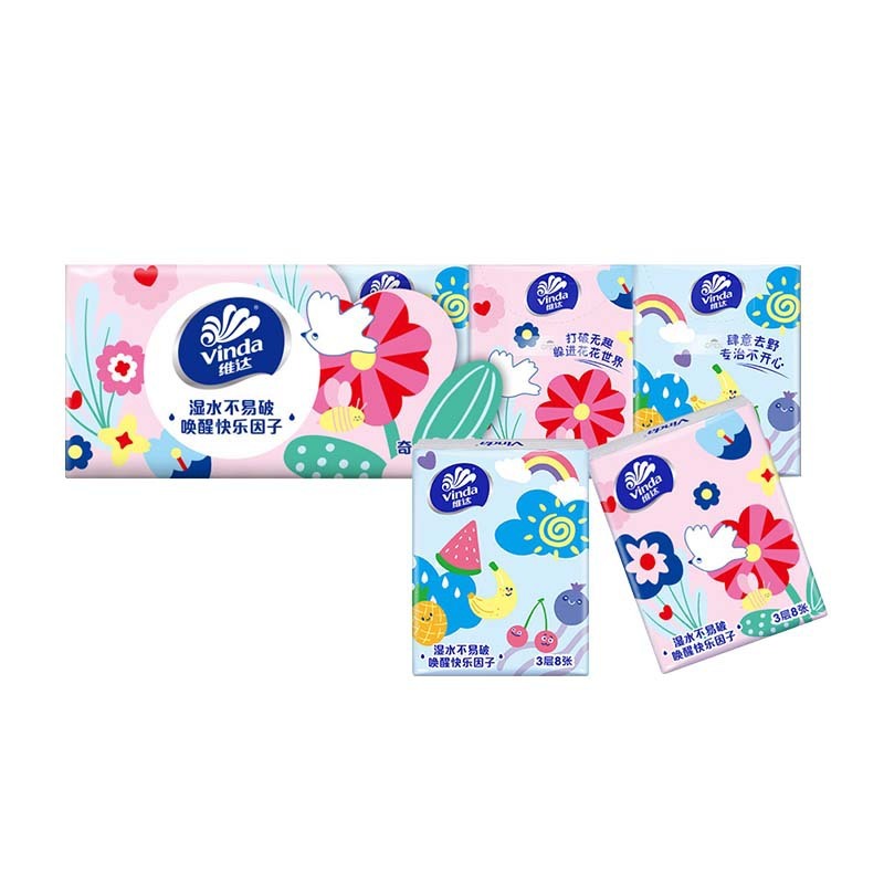 Handkerchief Paper Tissue Small Package Facial Tissue Small Package Napkin Paper Tissue Portable Small Package Paper Wholesale Dropshipping