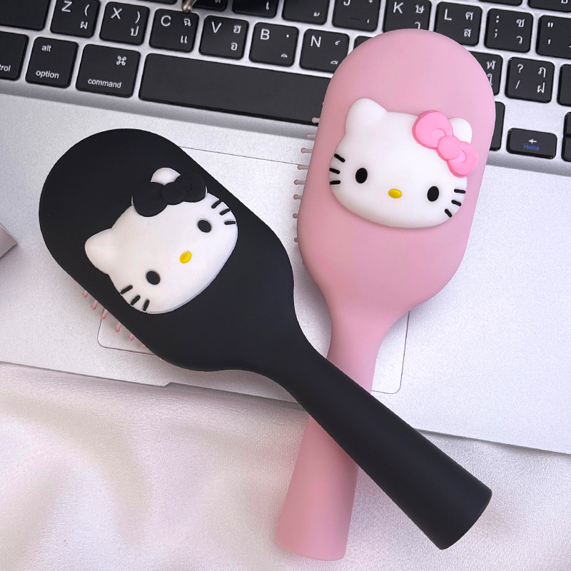 만화 귀여운 에어백 빗 키티 고양이 에어 쿠션 빗 새로운 높은 찾고 미니 휴대용 마사지 빗