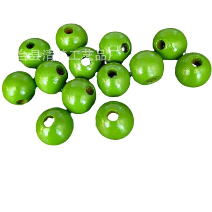 Cuentas de madera de color 16mm cuentas sueltas de madera redondas cuentas de espaciador de madera para manualidades decoraciones cuentas de madera de colores