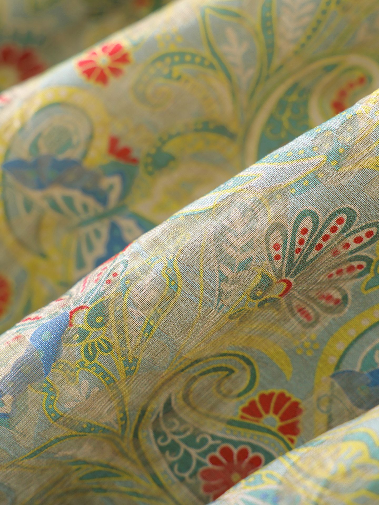 Váy maxi nữ thắt eo dáng suông họa tiết jacquard pha len — xanh lá cây