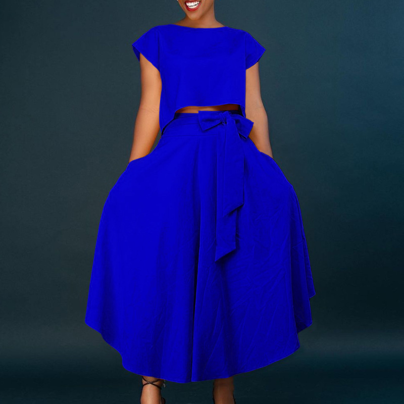 D3205欧米の大きいサイズの婦人服2023新型のファッション気質のカジュアルな上着は大きく半身のスカートの対外貿易のスーツを並べます。|undefined