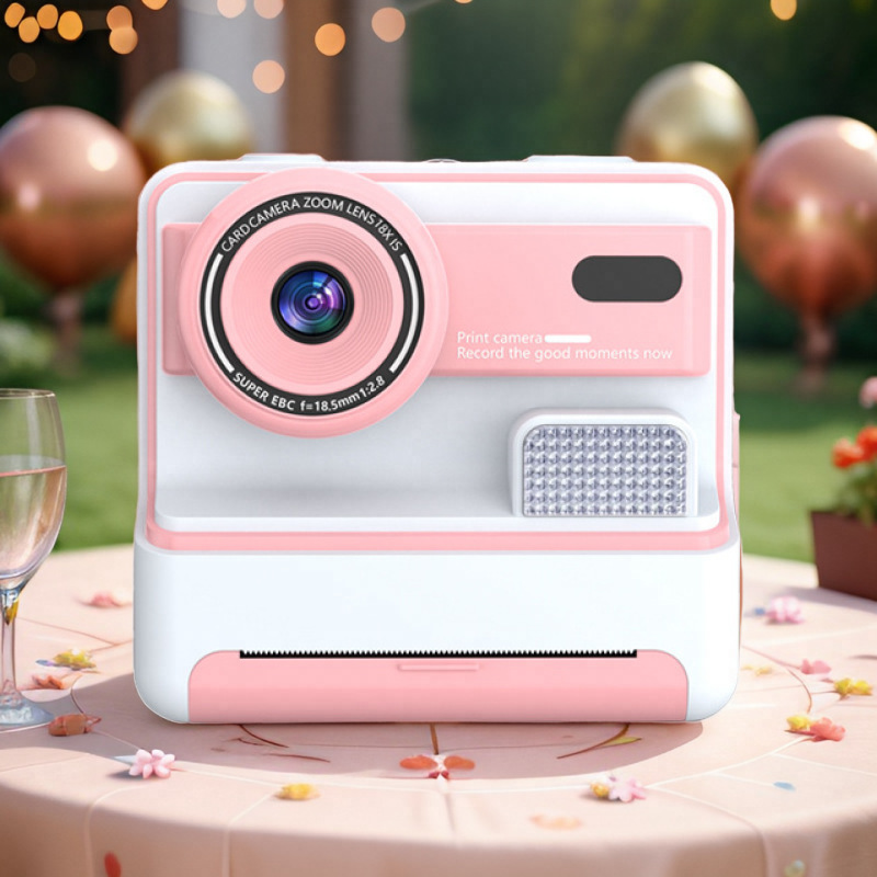 2024 New Print Camera Children's Paraphrons Shoot and Play Front and Rear Double Shot 2.4-inch HD Screen Cross-border