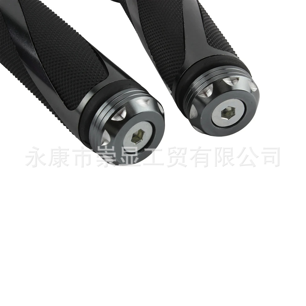 Off-Road Motorcycle Handlebars Compatible with Kawasaki, Honda, Yamaha, Suzuki 7/8 Inch 22mm Diagonal Pattern Handlebar Grips