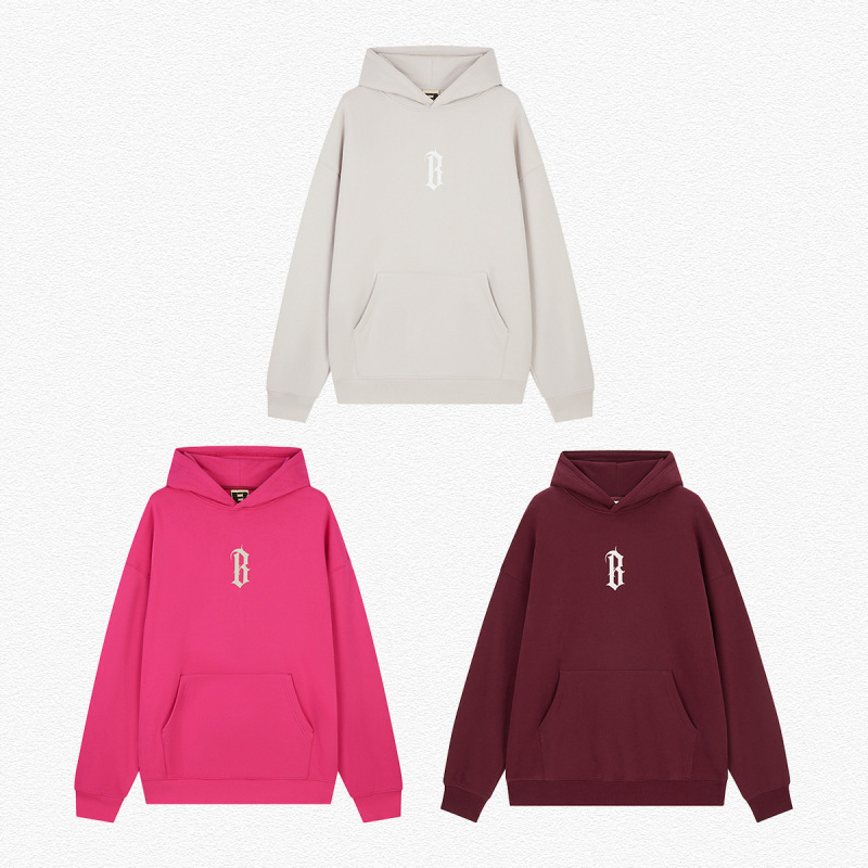 Cai Xukun's Same Style Sweatshirt, Trendy Brand, High-End Basic B-Shaped Glue Printed Hooded Sweatshirt, Couple's Heavy Hoodie Cai Xukun's Same Style Sweatshirt, Trendy Brand, High-End Basic B-Shaped Glue Printed Hooded Sweatshirt, Couple's Heavy Hoodie