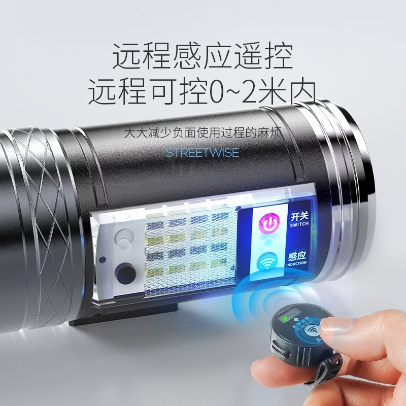 超亮强光户外钓鱼灯蓝光紫光夜钓灯照明感应变焦浮漂专用LED灯|undefined