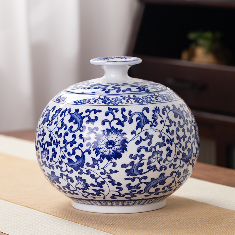 General Can Tea Can Extra Large Ceramic Sealed Can Moisture Proof Household Gift Tea Box Tea Packaging Can Wholesale