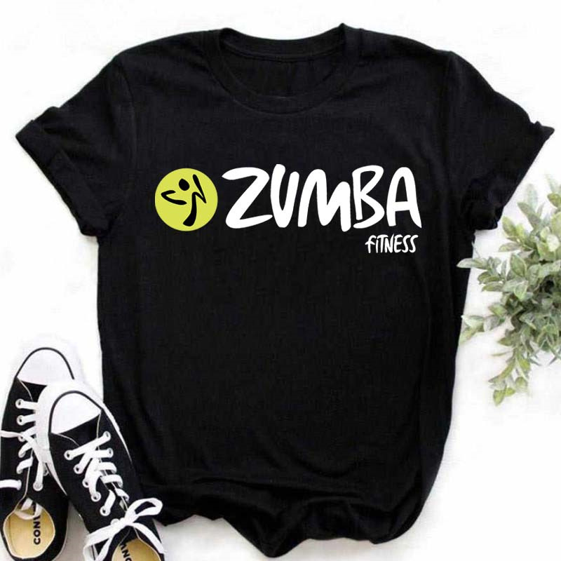 2022 foreign trade Zumba printed short sleeve t-shirt women's top