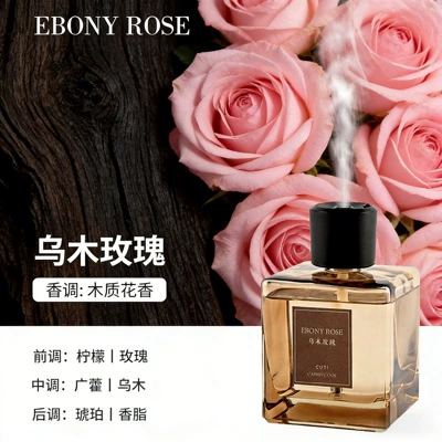 High-End Aroma Ornament Car Air: Car Perfume Aromatherapy - ebony-rose-500ml-spray-aromatherapy