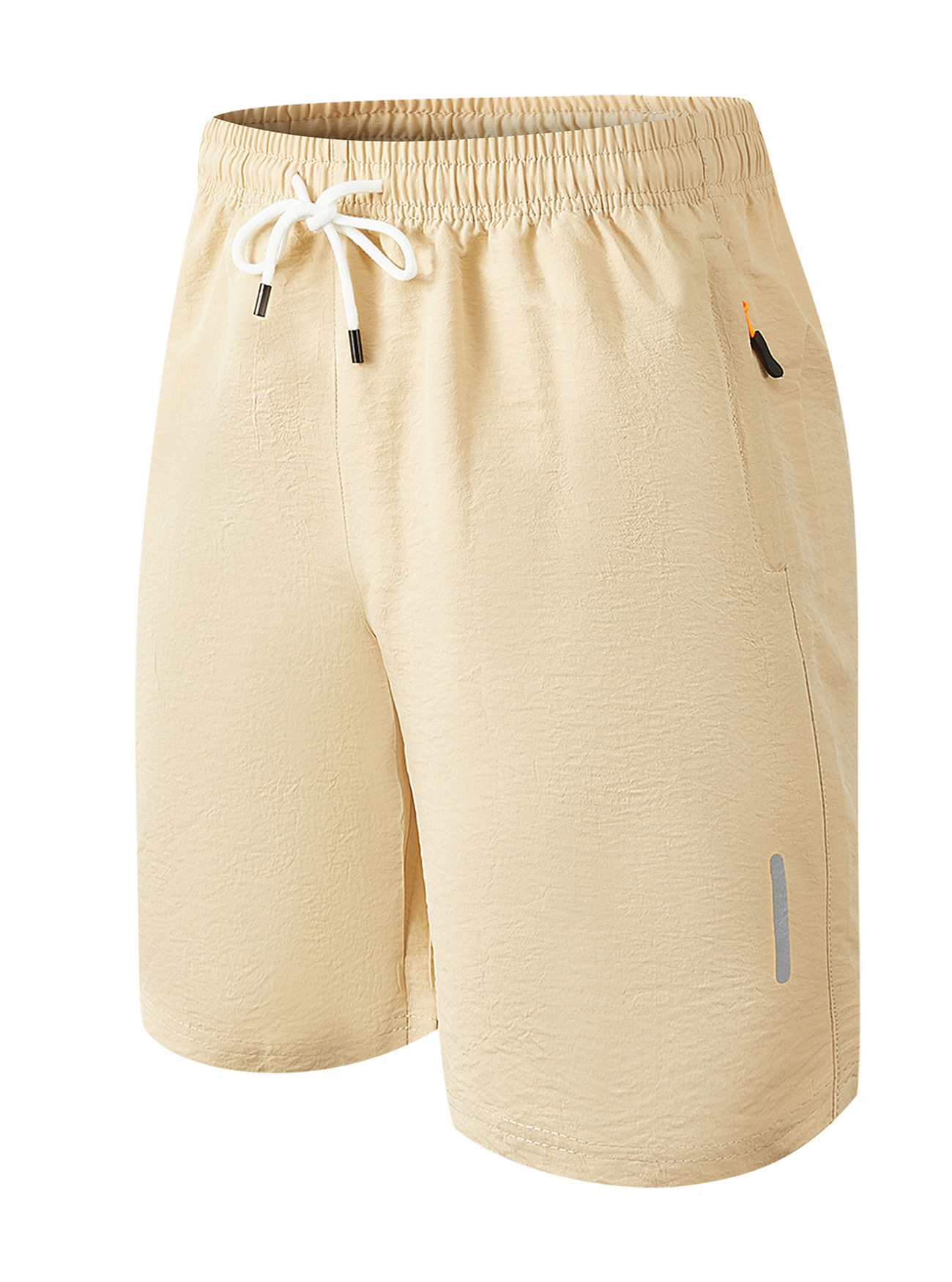 Hombres europeos y americanos Amazon deportes de ocio transfronterizos de secado rápido bolsillo corto tejido con cremallera pantalones tácticos de playa de moda callejera