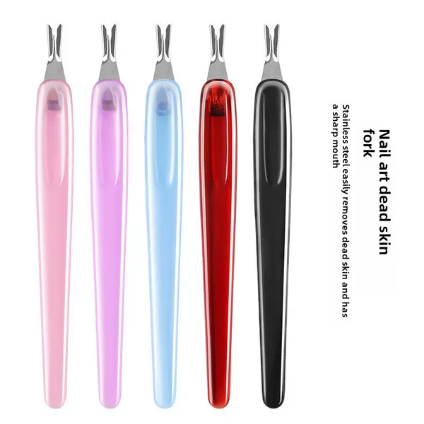Nail tools dead skin fork sharp dead skin push easy push to remove barbed nail nutrition oil softening pen care pen