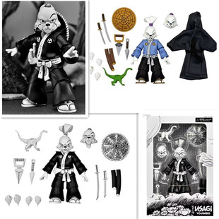 忍者神龟 NECA 54306 宫本兔 黑白版 GK 模型 玩具 手办 动漫周边-阿里巴巴
