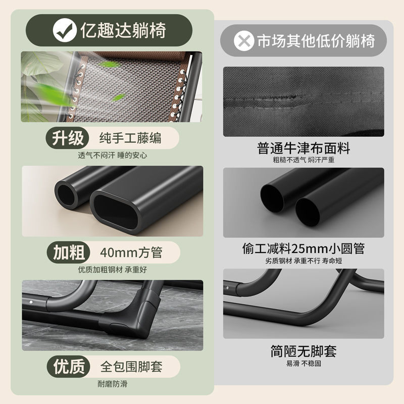 躺椅可坐可躺折叠椅子午休床午睡椅办公室懒人家用沙滩靠背椅批发|undefined