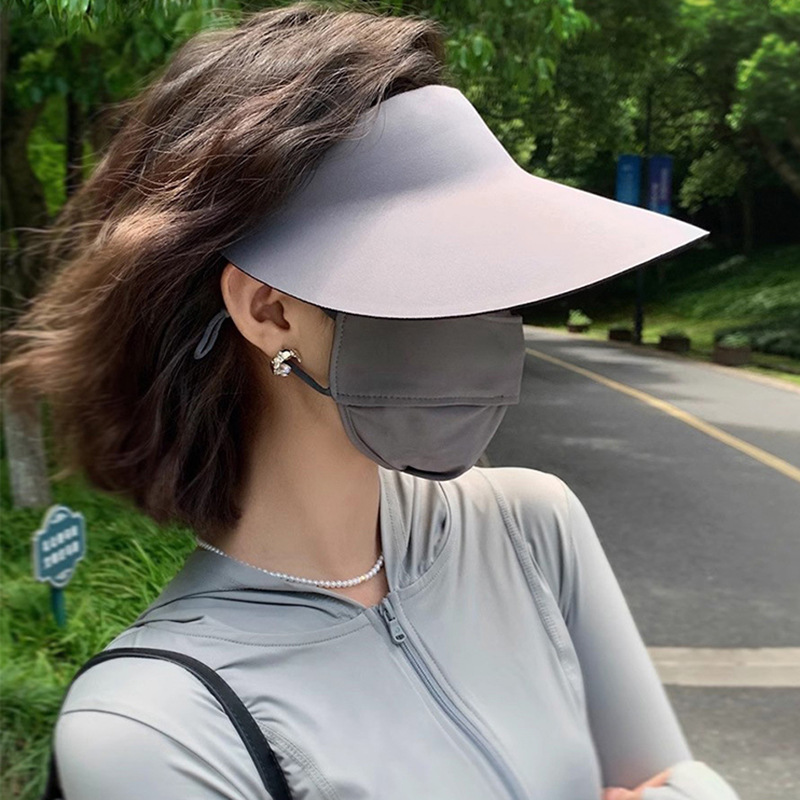 Γυναικείο, καλοκαιρινό, άδειο τοπ για άνδρες, καπέλο ηλίου για ποδηλασία με μεγάλο γείσο_voghion.com