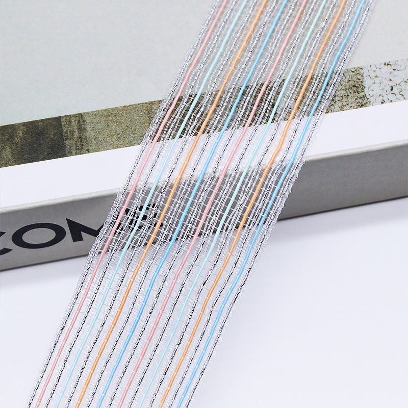 3.6cm���ߵ�����˿֯�� Ьñװ�α�֯�����ϻ��߲�ɫ����֯����