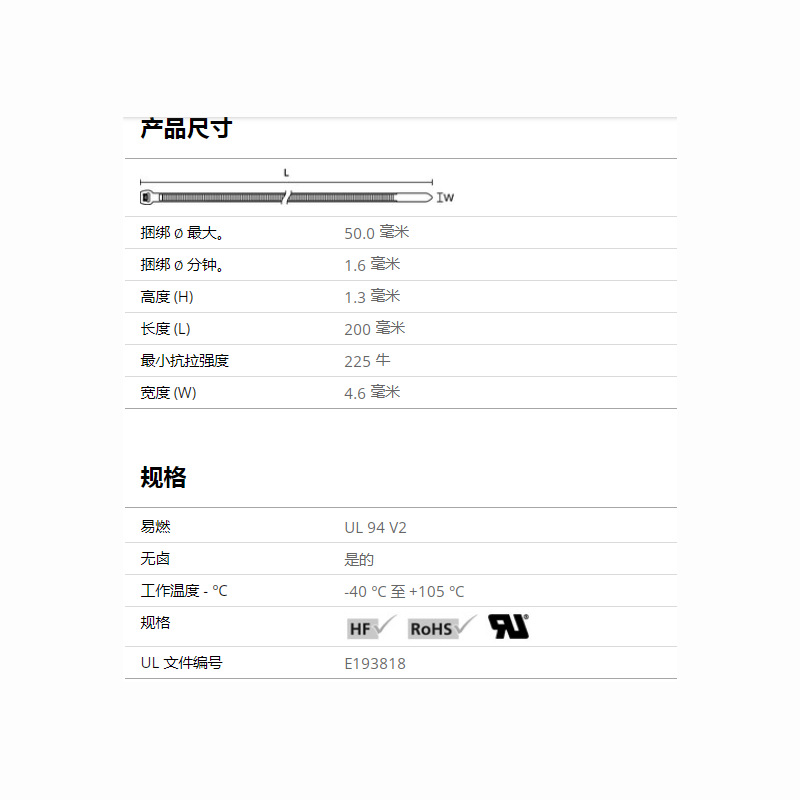 HELLERMANNTYTON������̫ͨ�����ε�������T50ROS-NA 118-00100