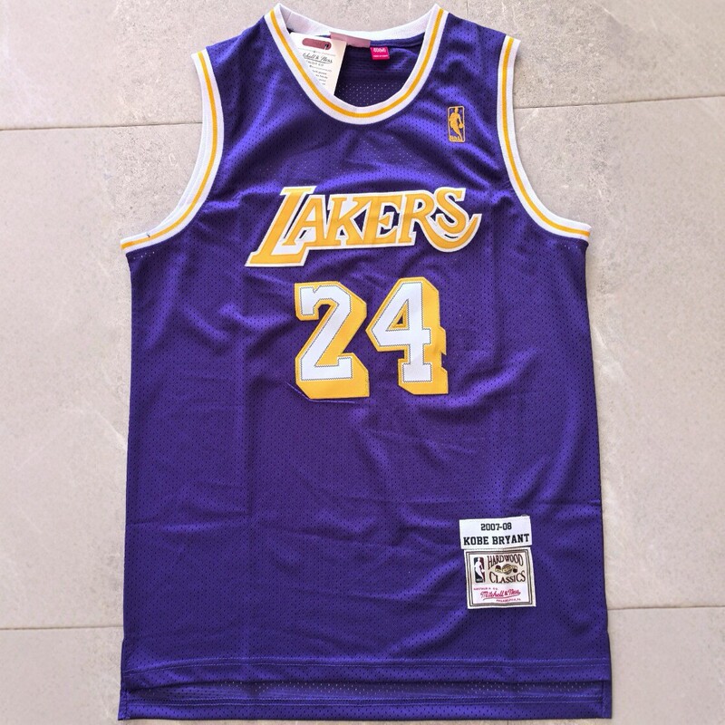 Lakers Kobe No. 24 Jersey Men's Mesh Breathable Basketball Uniform Retro Training Sports Vest New Style
